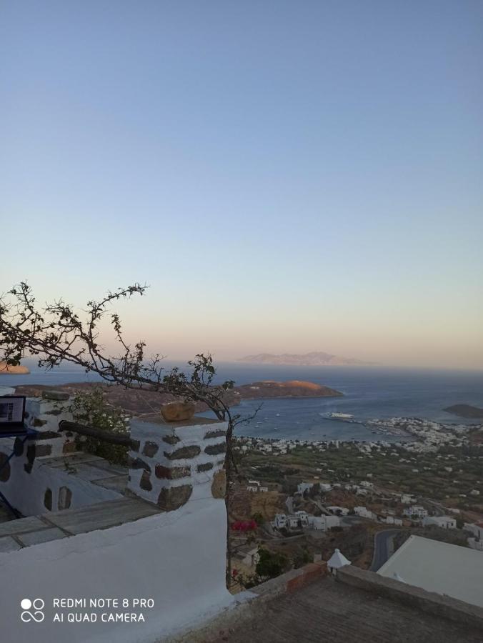 Traditional Stone House With Breathtaking View Serifos Town Exterior photo